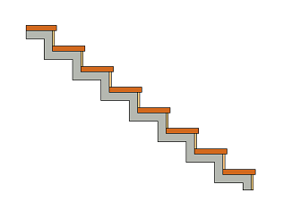 Расчёт прямой металлической лестницы с тетивой зигзаг